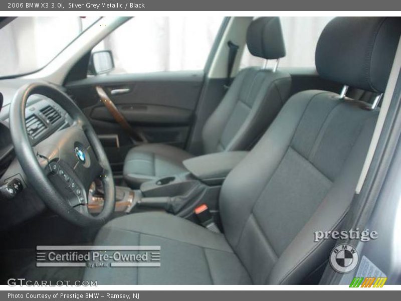 Silver Grey Metallic / Black 2006 BMW X3 3.0i