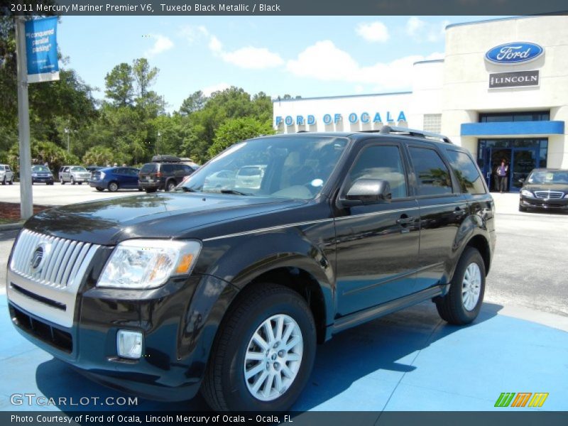 Tuxedo Black Metallic / Black 2011 Mercury Mariner Premier V6