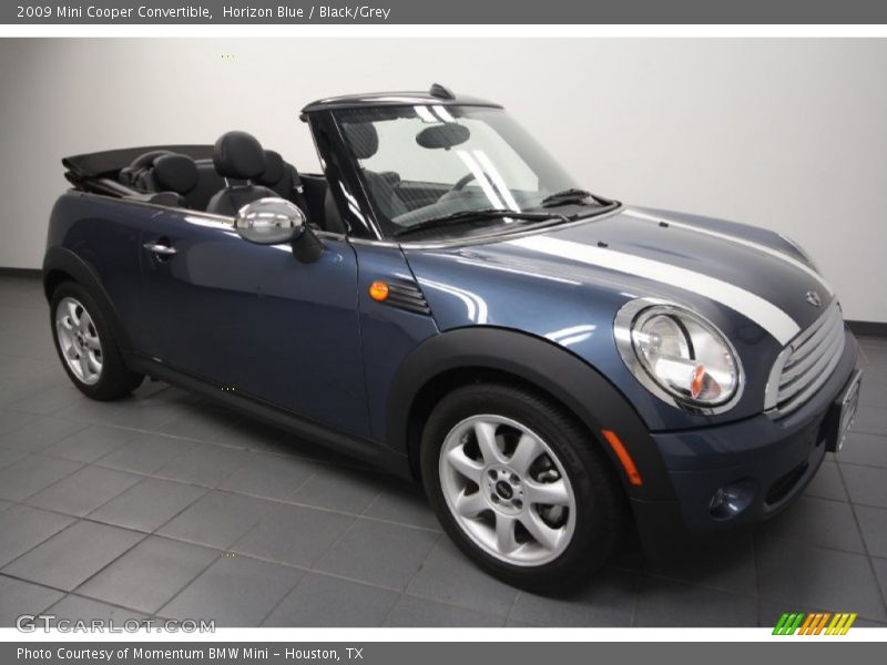 Horizon Blue / Black/Grey 2009 Mini Cooper Convertible