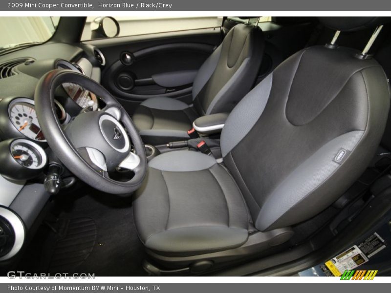 Horizon Blue / Black/Grey 2009 Mini Cooper Convertible
