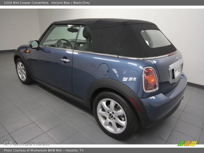 Horizon Blue / Black/Grey 2009 Mini Cooper Convertible