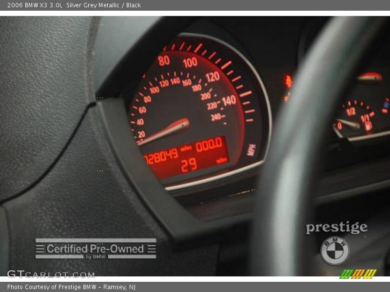 Silver Grey Metallic / Black 2006 BMW X3 3.0i