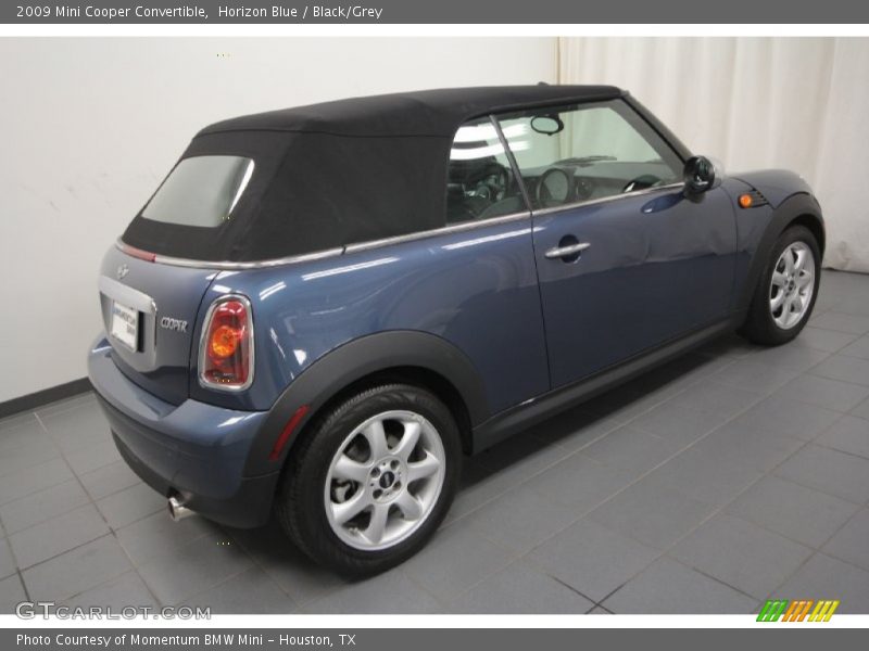 Horizon Blue / Black/Grey 2009 Mini Cooper Convertible