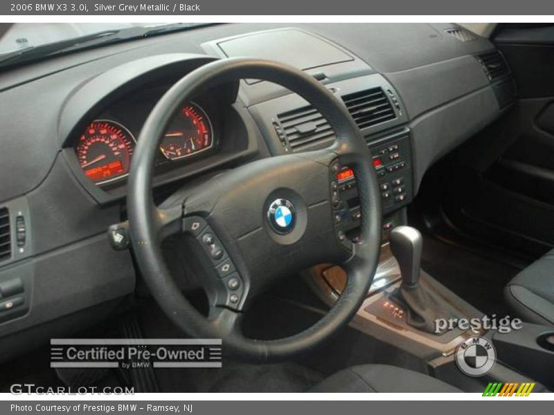 Silver Grey Metallic / Black 2006 BMW X3 3.0i