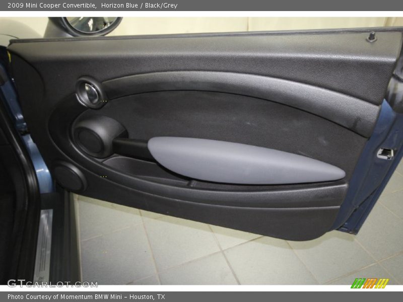 Horizon Blue / Black/Grey 2009 Mini Cooper Convertible