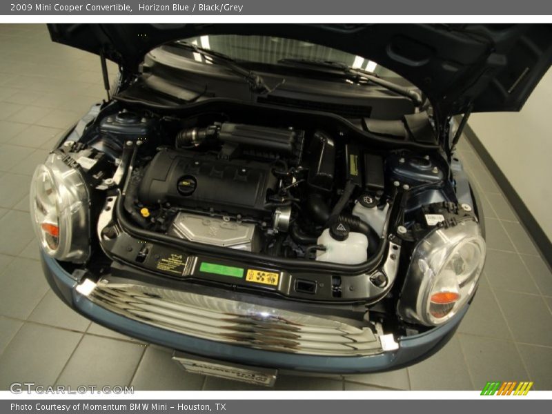 Horizon Blue / Black/Grey 2009 Mini Cooper Convertible