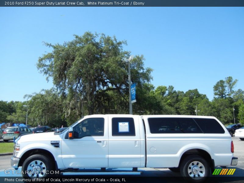 White Platinum Tri-Coat / Ebony 2010 Ford F250 Super Duty Lariat Crew Cab