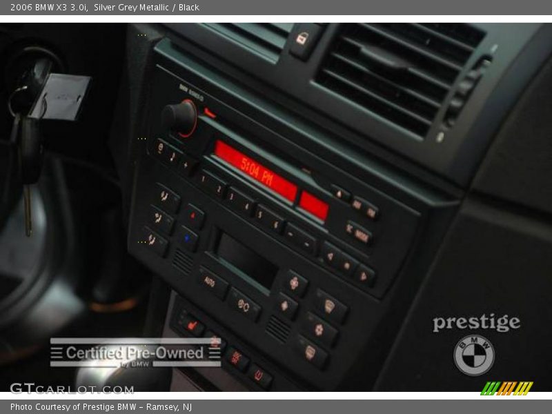 Silver Grey Metallic / Black 2006 BMW X3 3.0i