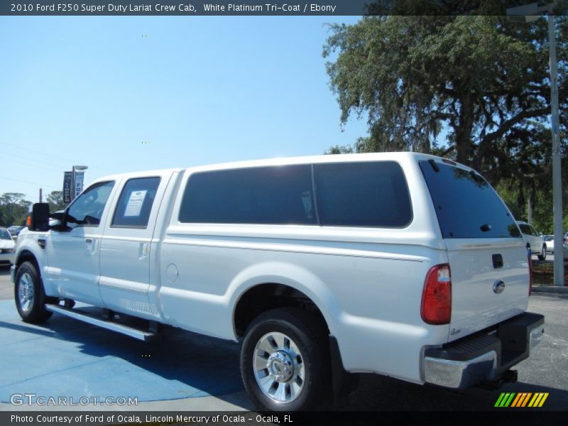 White Platinum Tri-Coat / Ebony 2010 Ford F250 Super Duty Lariat Crew Cab