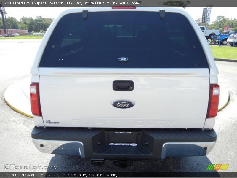 White Platinum Tri-Coat / Ebony 2010 Ford F250 Super Duty Lariat Crew Cab