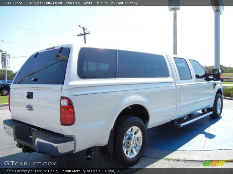 White Platinum Tri-Coat / Ebony 2010 Ford F250 Super Duty Lariat Crew Cab