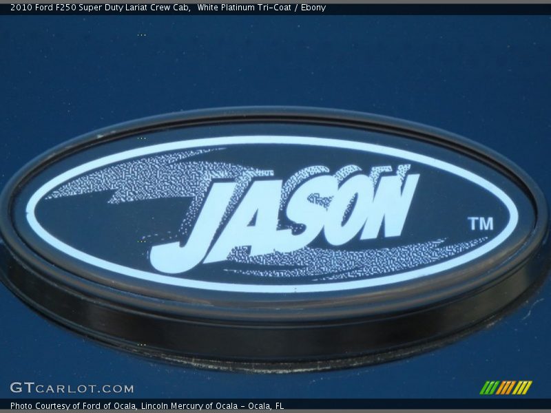 White Platinum Tri-Coat / Ebony 2010 Ford F250 Super Duty Lariat Crew Cab