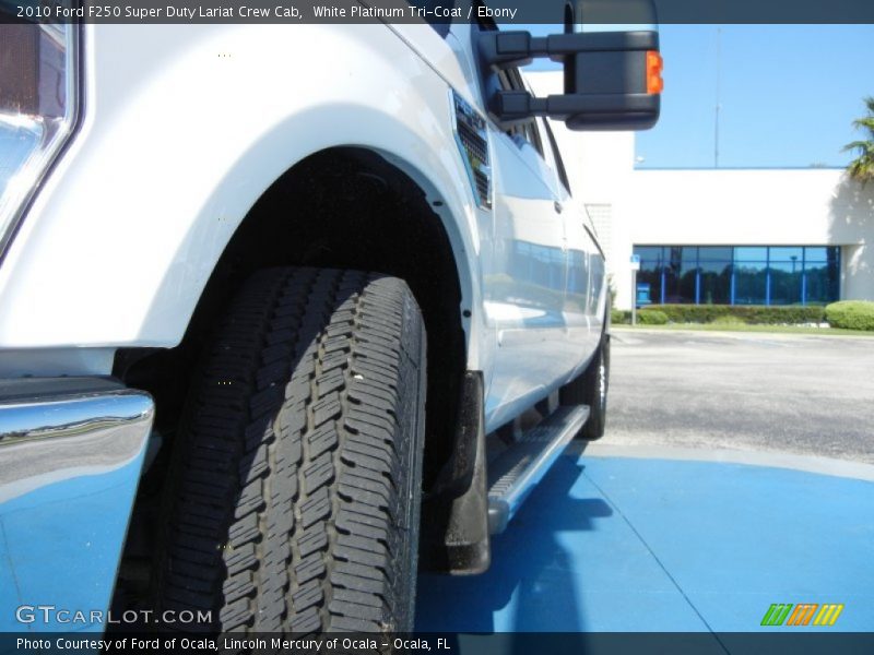 White Platinum Tri-Coat / Ebony 2010 Ford F250 Super Duty Lariat Crew Cab