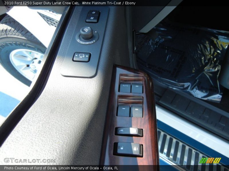 White Platinum Tri-Coat / Ebony 2010 Ford F250 Super Duty Lariat Crew Cab
