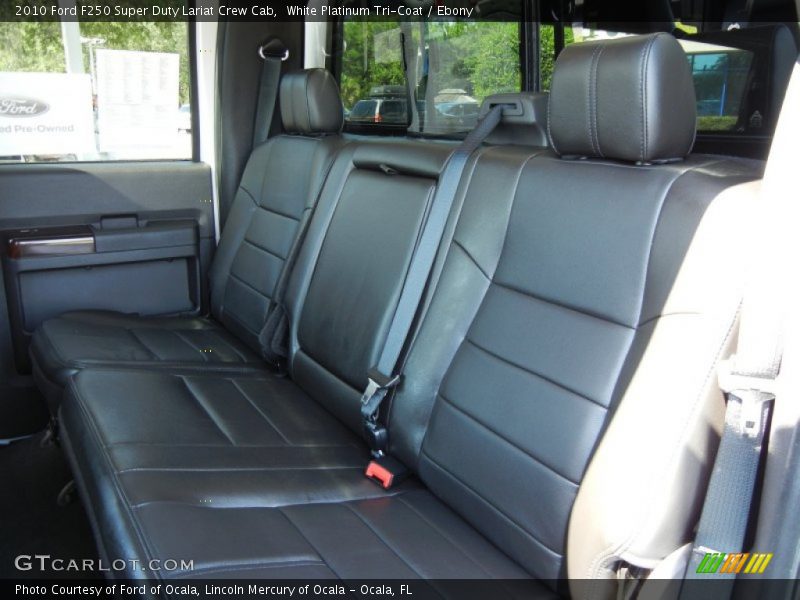 White Platinum Tri-Coat / Ebony 2010 Ford F250 Super Duty Lariat Crew Cab