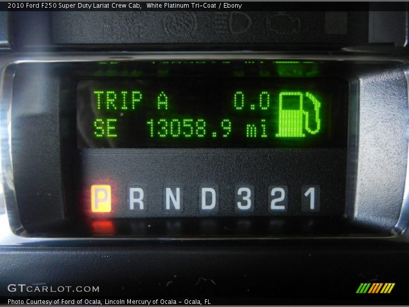 White Platinum Tri-Coat / Ebony 2010 Ford F250 Super Duty Lariat Crew Cab