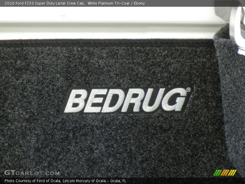 White Platinum Tri-Coat / Ebony 2010 Ford F250 Super Duty Lariat Crew Cab