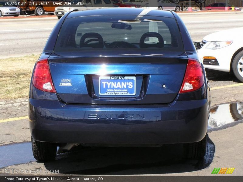 Deep Blue / Gray 2007 Saturn ION 2 Sedan