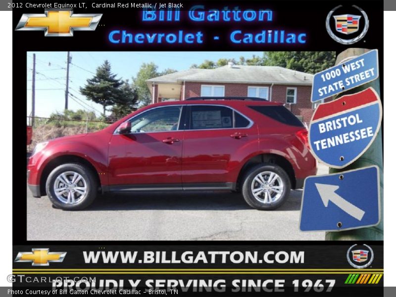 Cardinal Red Metallic / Jet Black 2012 Chevrolet Equinox LT