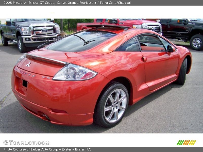 Sunset Orange Pearlescent / Terra Cotta/Charcoal 2008 Mitsubishi Eclipse GT Coupe