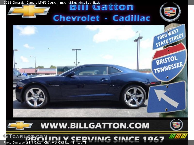 Imperial Blue Metallic / Black 2012 Chevrolet Camaro LT/RS Coupe
