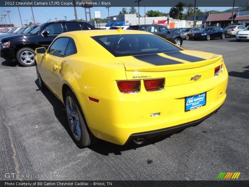 Rally Yellow / Black 2012 Chevrolet Camaro LT/RS Coupe