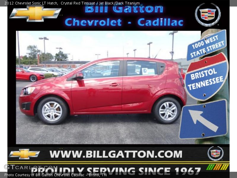 Crystal Red Tintcoat / Jet Black/Dark Titanium 2012 Chevrolet Sonic LT Hatch