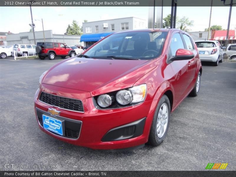 Crystal Red Tintcoat / Jet Black/Dark Titanium 2012 Chevrolet Sonic LT Hatch