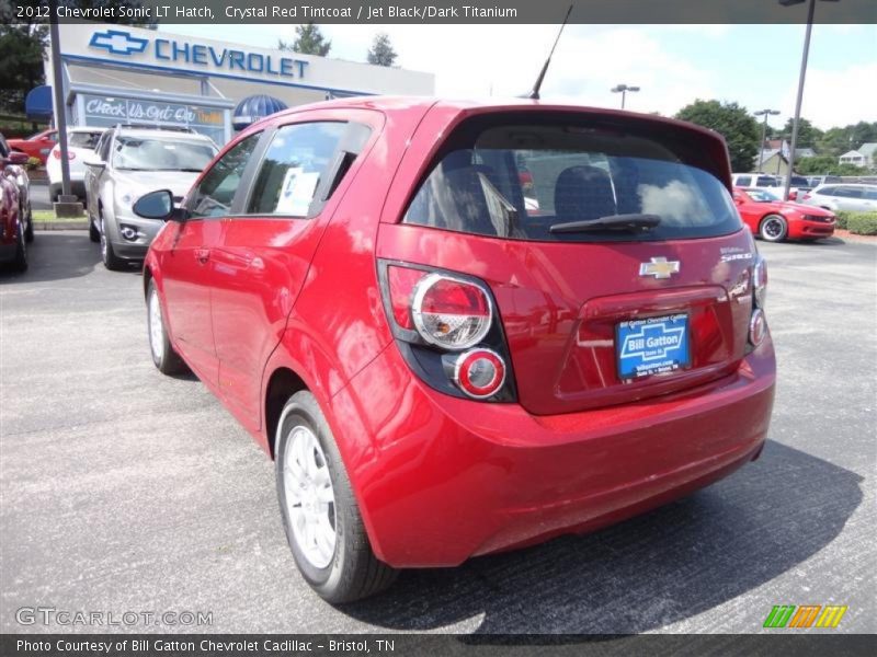Crystal Red Tintcoat / Jet Black/Dark Titanium 2012 Chevrolet Sonic LT Hatch