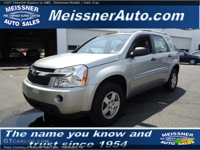 Silverstone Metallic / Dark Gray 2007 Chevrolet Equinox LS AWD