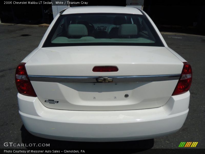 White / Titanium Gray 2006 Chevrolet Malibu LT Sedan