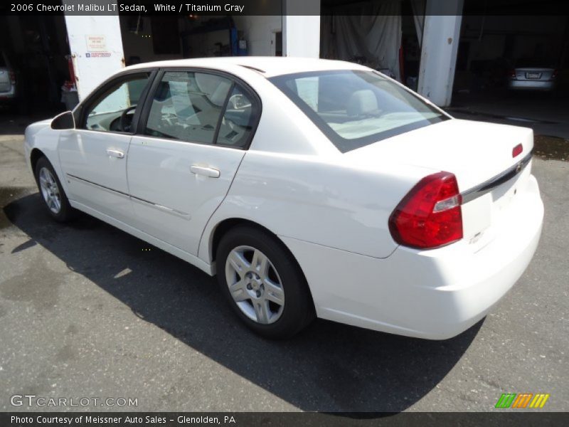 White / Titanium Gray 2006 Chevrolet Malibu LT Sedan