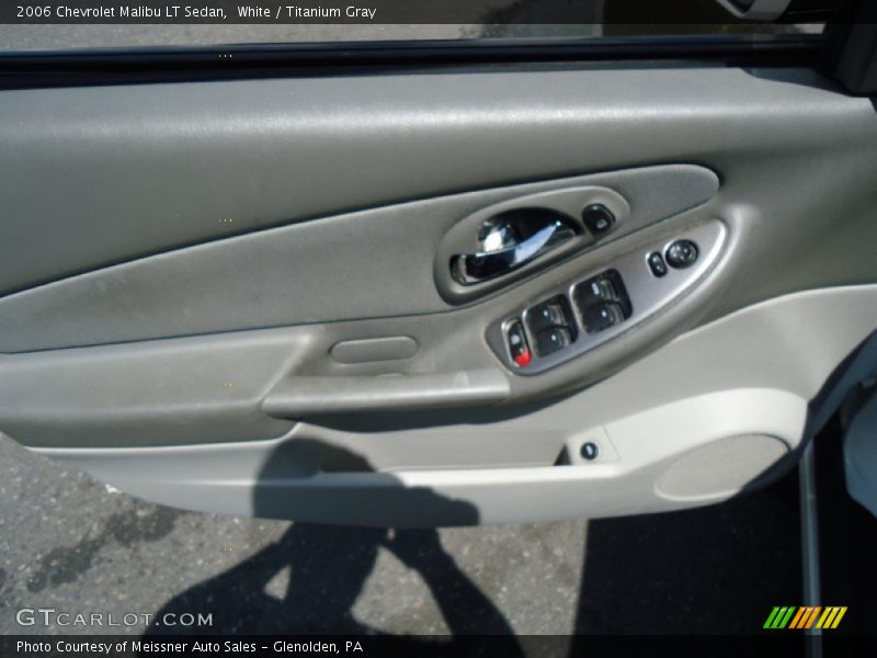 White / Titanium Gray 2006 Chevrolet Malibu LT Sedan