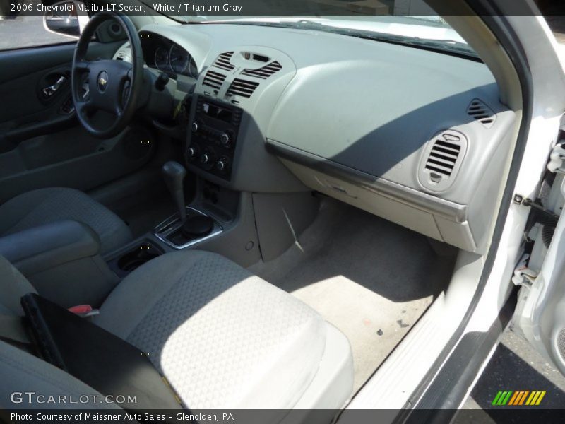 White / Titanium Gray 2006 Chevrolet Malibu LT Sedan
