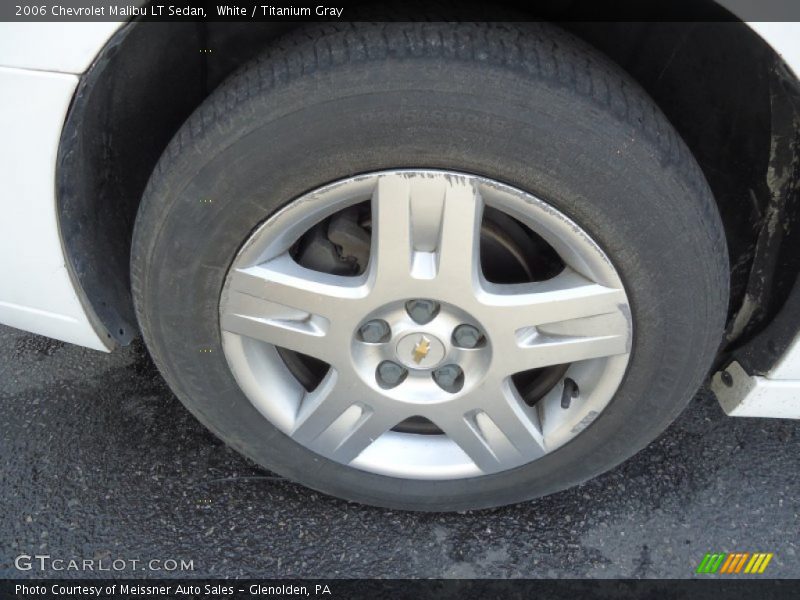 White / Titanium Gray 2006 Chevrolet Malibu LT Sedan
