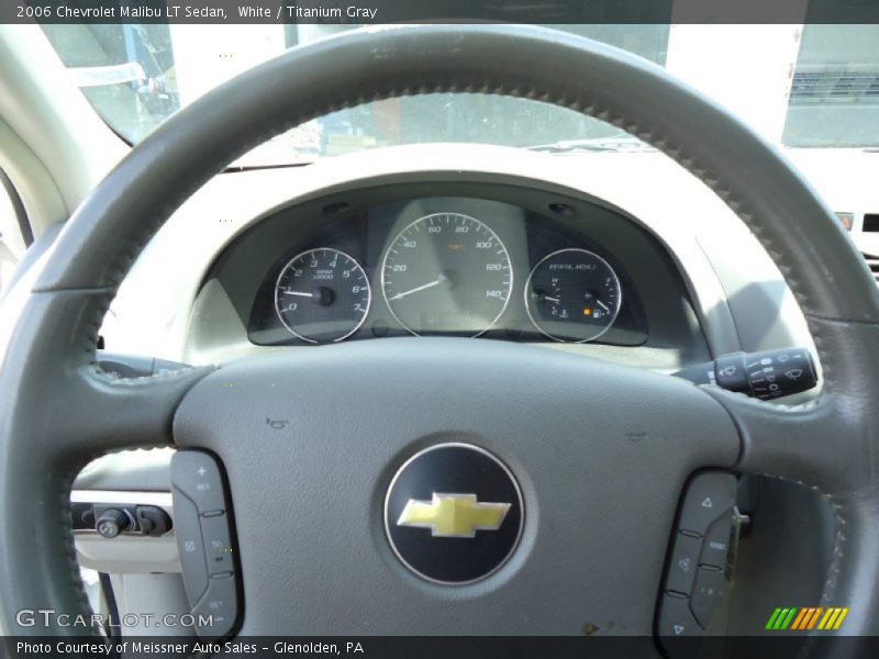 White / Titanium Gray 2006 Chevrolet Malibu LT Sedan