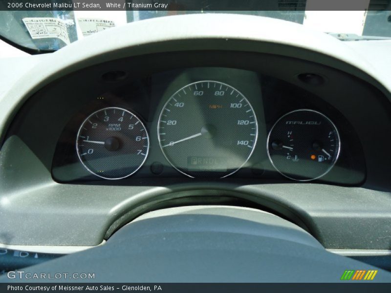White / Titanium Gray 2006 Chevrolet Malibu LT Sedan