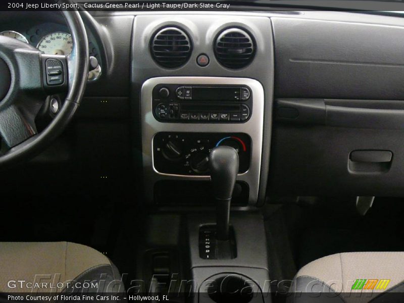 Cactus Green Pearl / Light Taupe/Dark Slate Gray 2004 Jeep Liberty Sport