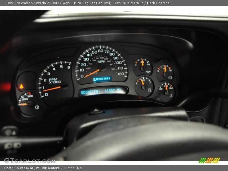 Dark Blue Metallic / Dark Charcoal 2005 Chevrolet Silverado 2500HD Work Truck Regular Cab 4x4