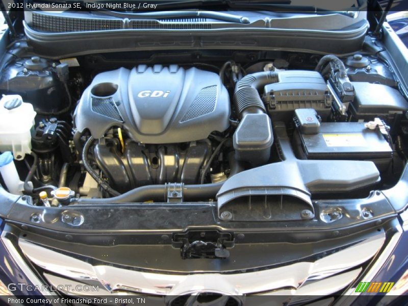 Indigo Night Blue / Gray 2012 Hyundai Sonata SE