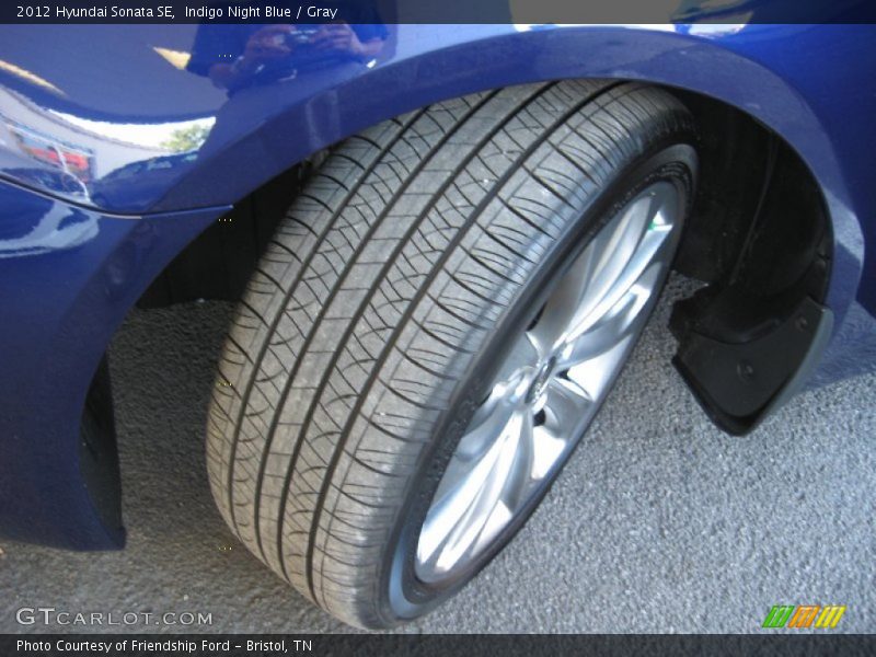 Indigo Night Blue / Gray 2012 Hyundai Sonata SE