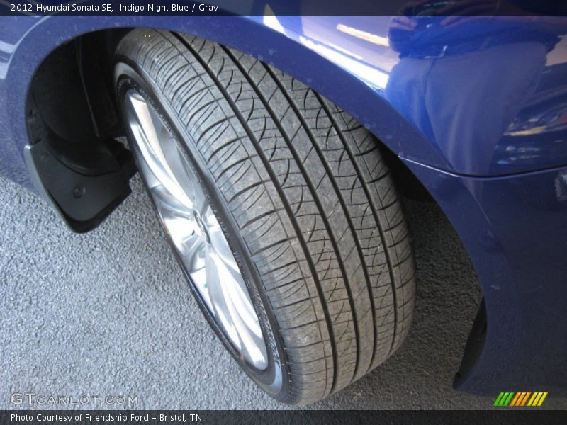 Indigo Night Blue / Gray 2012 Hyundai Sonata SE