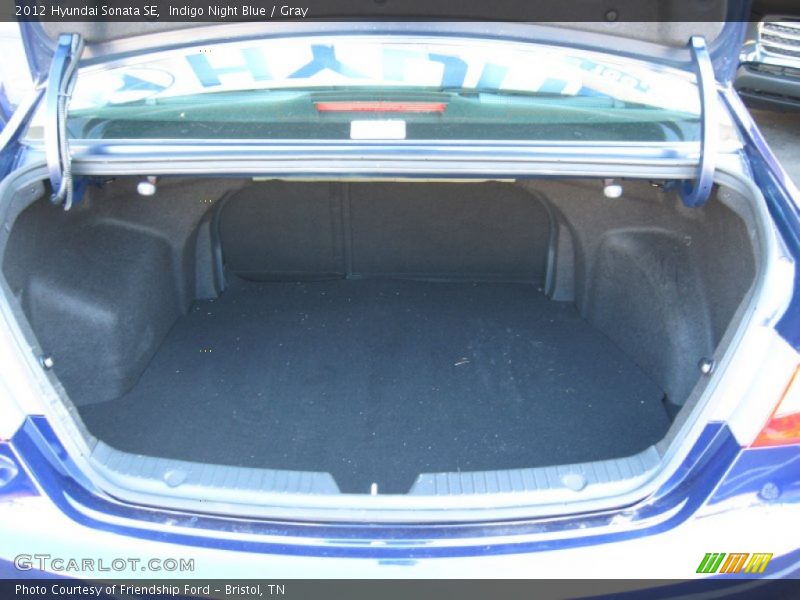 Indigo Night Blue / Gray 2012 Hyundai Sonata SE