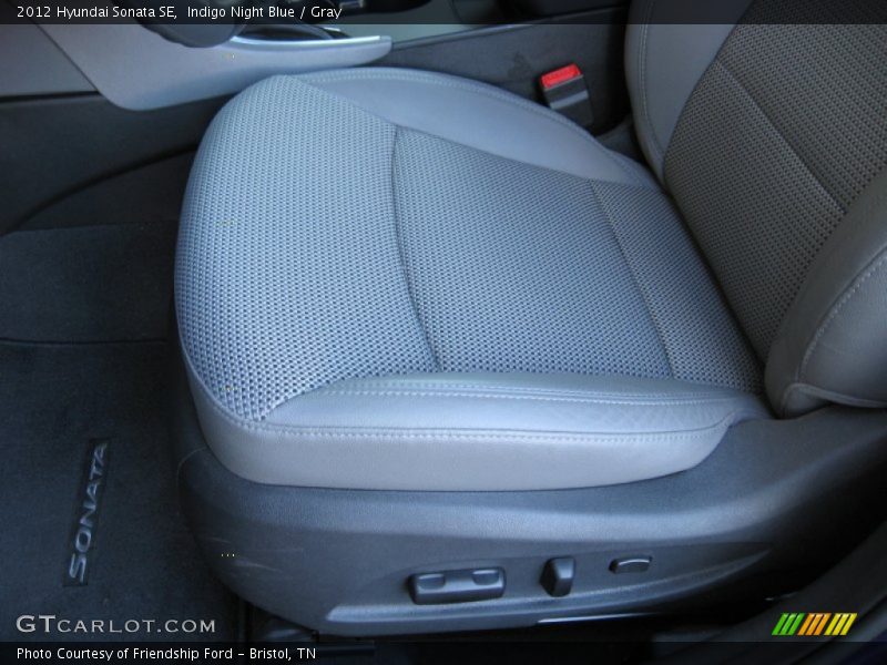 Indigo Night Blue / Gray 2012 Hyundai Sonata SE