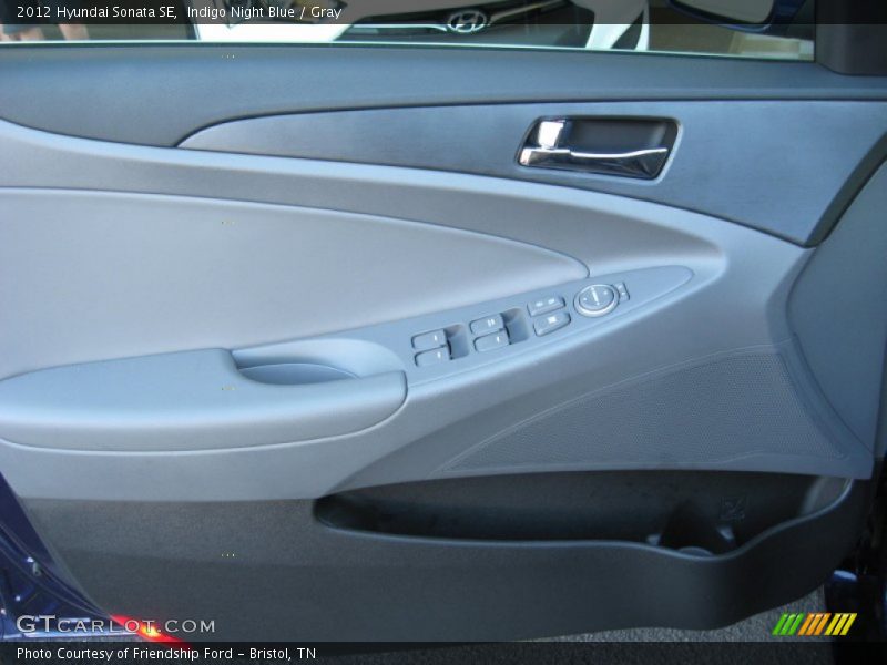 Indigo Night Blue / Gray 2012 Hyundai Sonata SE