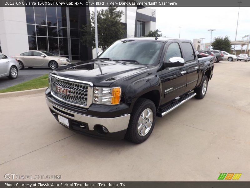 Onyx Black / Very Dark Cashmere/Light Cashmere 2012 GMC Sierra 1500 SLT Crew Cab 4x4