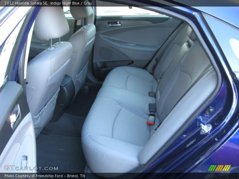 Indigo Night Blue / Gray 2012 Hyundai Sonata SE