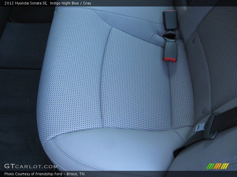 Indigo Night Blue / Gray 2012 Hyundai Sonata SE