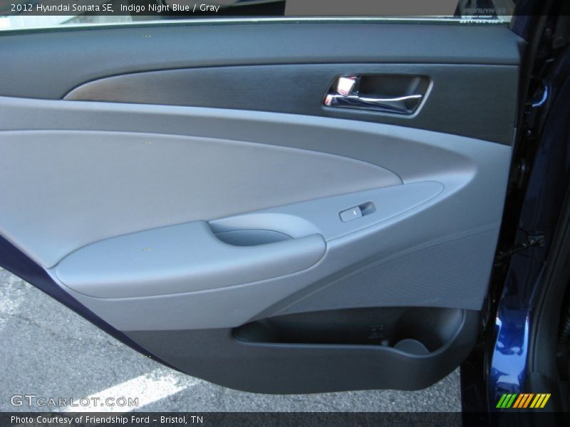 Indigo Night Blue / Gray 2012 Hyundai Sonata SE