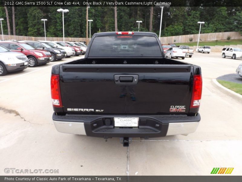 Onyx Black / Very Dark Cashmere/Light Cashmere 2012 GMC Sierra 1500 SLT Crew Cab 4x4